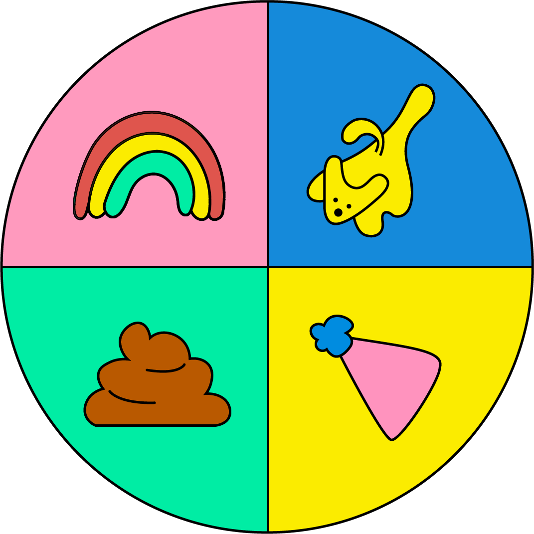 Rainbow Puppy Poopy Party